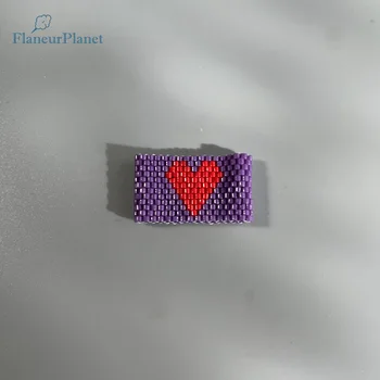 FlaneurPlanet Premium Violet Șirag De Mărgele Inel De Inimă Pentru Femei