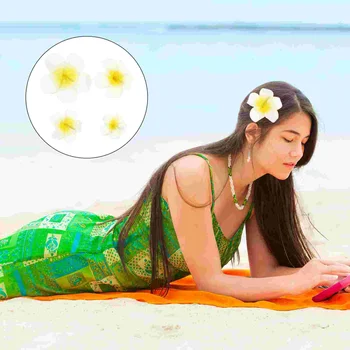 Floare De Par Clipuri Clip Hawaiianwomen Plumeria Agrafa Mireasa Orhidee, Flori Nunta Pe Plaja Hawaii Ac De Par Frizură Plueria