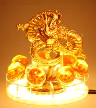 [Funny] Anime DBZ Wukong Aur Bile de Cristal figura de bază model de lampă cu Led-uri de Lumină de Putere de Înaltă calitate Vegeta jucarie cadou