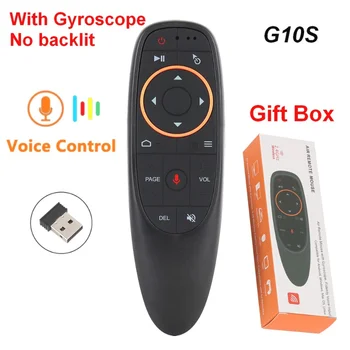 G10S Aer Mouse-ul de Voce de la Distanță de Control 2.4 G Wireless Giroscop IR de Învățare pentru H96 MAX x88 borna PRO X96 MAX Android TV Box HK1