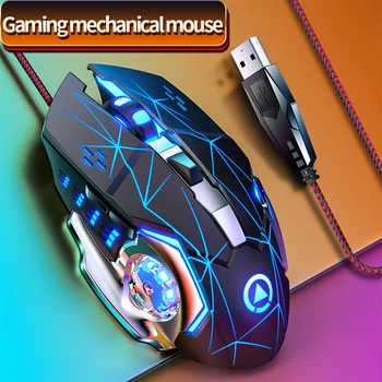 G15 Mecanice prin Cablu Gaming Mouse USB 6-Buton Mute 3600DPI Luminos Macro E-sport PUBG Joc FPS Soareci pentru Laptop PC