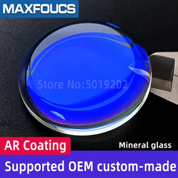 Geam Mineral Albastru AR-Acoperire Personalizate sticlă de Ceas piese Optice Clasa plat single double Dome Fabrica en-gros Suport OEM