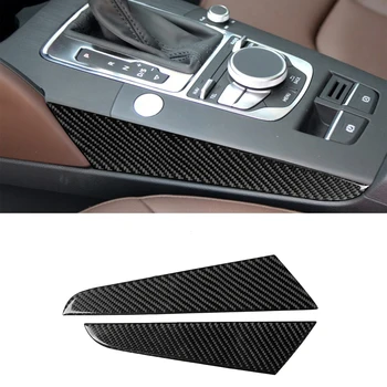 Gear Shift Panou Decor Capacul Ornamental Autocolant Decal pentru Audi A3 2014 2015 2016 2017 2018 2019 Accesorii Auto din Fibra de Carbon