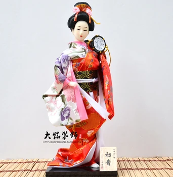 Gheișă japoneză păpușă păpușă kimono de mătase papusa ornamente și Japoneză Japoneză umanoid papusa