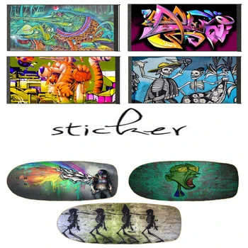 Graffiti Skateboard Dublu Rocker Șmirghel 84*23cm Spray Emery Scuter Electric Punte Skateboard-Banda de Prindere Placă de Prindere