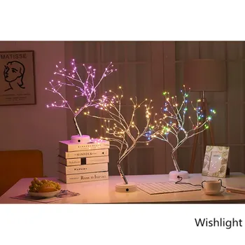 Gypsophila Lumini LED-uri Lumina de Noapte Pearl Bonsai PC de Masă Atinge Copac de Lumină Acasă Petrecere de Nunta de Interior Decor de Crăciun Noi