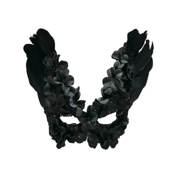 H3417 Negru Aripa Masca Mascat De Halloween Cosplay Bărbați Femei Măști De Carnaval Venețian Cluburi De Noapte De Moda Anonim Accesorii