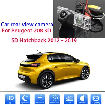 HD 1080 * 720 Fisheye Masina din Spate Vedere aparat de Fotografiat Impermeabil Pentru Peugeot 208 3D 5D Hatchback 2012 2013 2014 2015 2016 2017 2018 2019