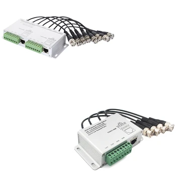 HD CVI/TVI/AHD Receptor Pasiv 8Channels Video Balun Adaptor Transmițător BNC Pentru cablu UTP Cat5/5E/6 Cablu 720P 1080P