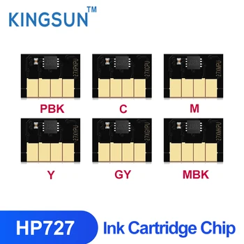 HP 727 Cartuș Cip HP727 Cip Pentru HP DesignJet T920 T930 T1500 T1530 T2500 T2530 Printer (PBK C M Y GY MBK) 300ML/PC