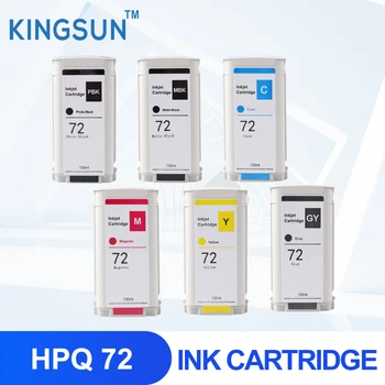 HP72 Cartuș de Cerneală Cu cerneală și chip Compatibil Pentru HP T610 T620 T770 T790 T1100 T1120 T1200 T1300 Printer 130ML