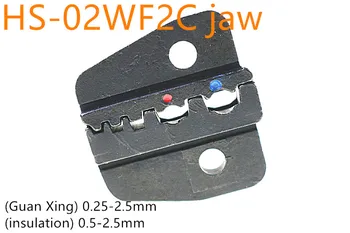 HS-02WF2C maxilarului cablu Adecvat (Guan Xing) 0.25-2.5 mm (izolare) 0,5-2,5 mm clește de Sertizare