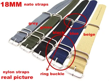 Inel catarama - Angro 10BUC/o mulțime de Înaltă calitate 18MM Nylon curea de Ceas NATO impermeabil curea de ceas de moda wach band - 5 culori