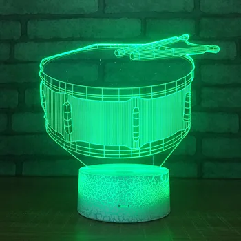 Instrumente muzicale Cadouri Personalizate, Lampa de Masa Led Noptiera cadou de Craciun pentru camera copilului lumini en-gros 3d Lampa de Birou