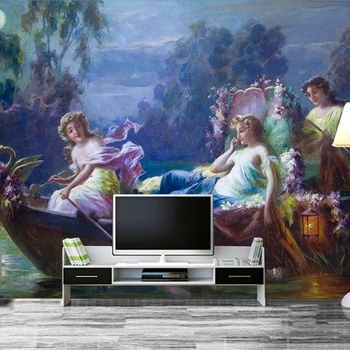 Istorică europeană Stil de Pictură în Ulei Palatul Nava Bucatarie Personalizat de Studiu Dormitor TV de Fundal Decor Pictura Murală Personalizate