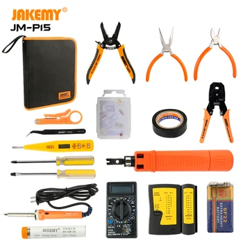 JM-P15 en-Gros Electricieni Șurubelniță Rețea de BRICOLAJ, Instrumentul de Reparare Set Electric Tool Kit Kit de Lipit Telefon Instrumente de Reparare