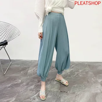 Japoneză de Bază Miyake Cutat Pantaloni Harem 2023 Vara Nou Stil Liber și Plus-dimensiuni Slim pantaloni scurti pentru Femei pantaloni cu Pliuri