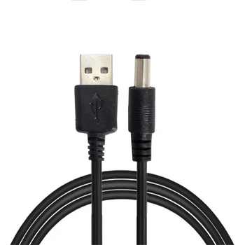 Jimier Chenyang Nou USB 2.0 Tip b a 5 5 mm DC Plug Butoi 5V Conector Cablu 80cm Negru Dreapta în Unghi Drept Negru