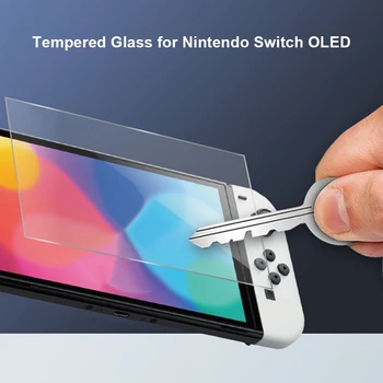 Joc Gazdă Ecran Protector pentru Nintendo Comutator OLED Anti-Reflexie 9H Sticla de Protecție Capac de Film Jocul Accesorii