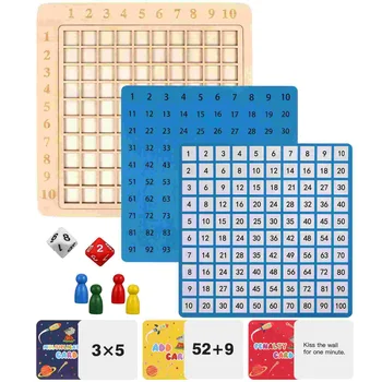 Jucarii Montessori Din Lemn Matematica De Învățare Timpurie Bord Numărare Calculatingmultiplication Numărul De Jucărie Sute De Numere Digitale Copilul