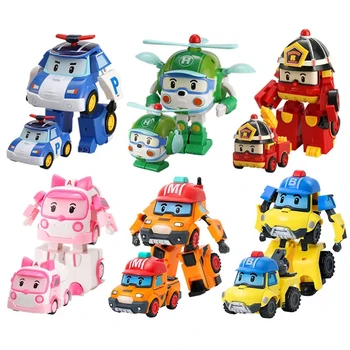 Jucării & Hobby-uri de Acțiune și de Jucărie Cifrele de acțiune figura copii animatie de învățământ robot de jucărie jucării masina figuras en-gros de 6 bucati/set