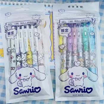 Kawaii Sanrioed Neutru Pen 6-o bucata Costum de Inima Fata de Presă Stilou Drăguț desen Animat Anime Kuromi Apă Pen Student Cadou de Papetărie