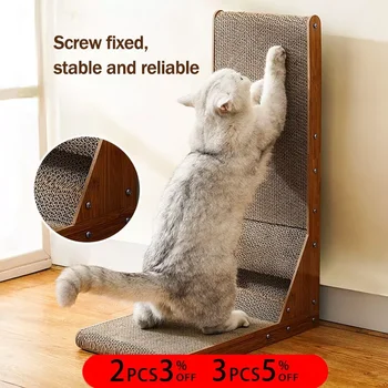 L-în formă de Cat Scratcher Placa Detasabila Cat Racleta de zgâriat pentru Pisici de Slefuire Gheara Alpinism Jucărie animale de Companie Mobilier gradina