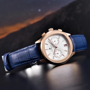LACZ DENTON 2022 Nouă Ceasuri Barbati Top Brand de Lux Cuarț Ceas Pentru Bărbați Data de Viteză Cronograf VK64 din Oțel Inoxidabil rezistent la apa
