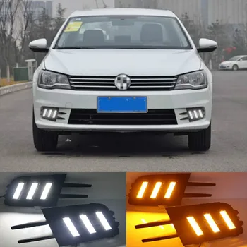 LED DRL LED Daytime Running Light înlocuiți Lampa de Ceață Capac pentru Volkswagen Bora 2013 2014 2015 12V Lumini de Zi