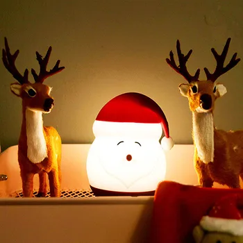 LED Lumina de Noapte Moș Crăciun, om de Zăpadă Decor de Crăciun Dormitor Ornament Pentru Masa de Anul Nou Acasă, Petrecere Copil Cadou