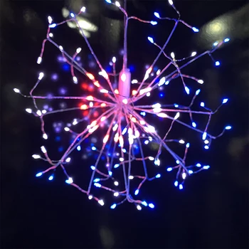 LED Starburst Șir Lumina DIY Cupru Zână Șir Modul de Artificii de Crăciun Explozie Nunta de Iluminat