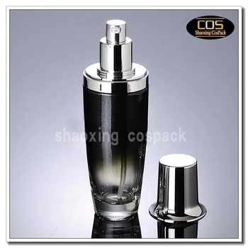 LGX40-100ml negru sticle goale pentru cosmetice, 100ml lotiune de pompa de sticlă neagră sticlă furnizor, flacon de sticlă ambalaje