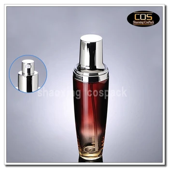 LGX40-100ml roșu sticle online, gol 100ml sticlă roșie lotiune de sticle cu argint pompa, 100 ml flacoane de sticla