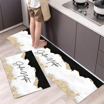 La Modă Simplu Nordic StyleWaterproof Bucătărie Floor Mat Covor De Uz Casnic Fâșie Lungă Usa Mat Modern Decor Acasă