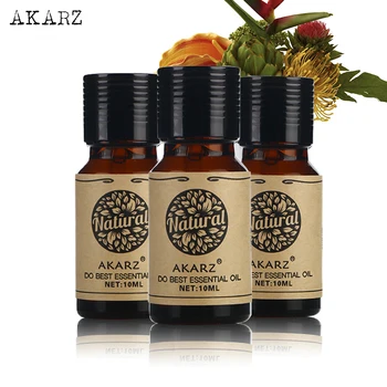 Lily Lotus Frangipani ulei esențial seturi AKARZ Faimosul brand Pentru Aromoterapie, Masaj, Spa, Baie de piele de îngrijire a feței 10ml*3