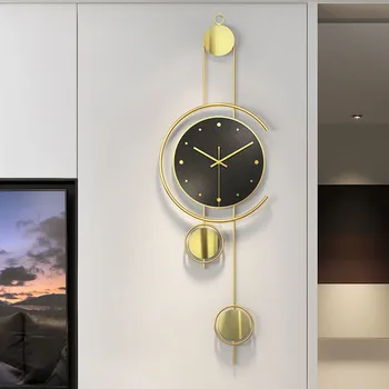 Living Modern Ceasuri de Perete Bucatarie Dormitor de Lux Metalice Mari, Ceasuri de Perete Digital Nordic, Administrat de o Cameră Ornamente WW50WC