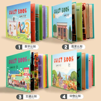 Livrare gratuita Copil de Educație Timpurie de Iluminare de Învățare Puzzle-uri Autocolant de Carte Jucarii pentru Copii de Gradinita Consumabile Joc