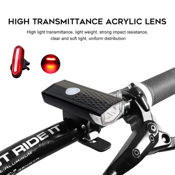 Lumina bicicleta Sirius Bike Light Set de Biciclete Lumina IPX6 Impermeabil USB Super-Luminoase de Iluminat pentru Lumina din Față este situat la 300 Lm accesorii pentru biciclete