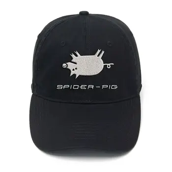 Lyprerazy Turma De Imprimare Spider-Pig Amuzant Spălat Bumbac Reglabila Barbati Femei Unisex Hip Hop Cool Șapcă De Baseball