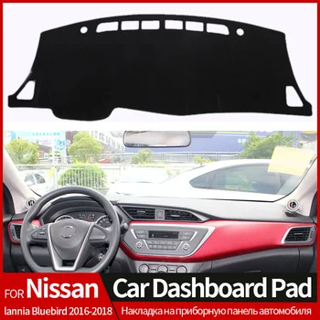 MASINA LHD tabloul de Bord Pad Pentru Nissan Lannia Bluebird 2016-2018 Saltea Anti-Alunecare Umbrelă de soare Dashmat Covor Interior Accesorii