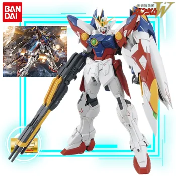 MG 1/100 Bandai Acțiune Reală Figura Japonia Anime Mobile Suit Gundam XXXG-00W0 Gundam Wing Zero Asambla Jucării de Colectie Model