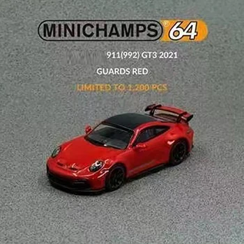 MINICHAMPS 1:64 Model de Masina 911 GT3 (992) 2021 Aliaj Turnat Vehicul - Gărzile Roșii