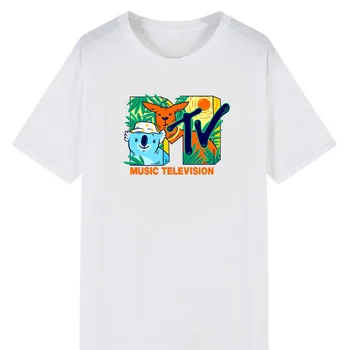 MTV Music Logo-ul Retro Tricou vacanța de Primăvară 94 Mens Intoarcere Rock Hip Hop Show TV Tricou Femei Barbati Moda de Vara Scurte si Tee