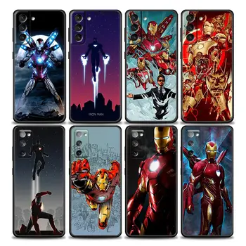 Marvel Caz de Telefon pentru Samsung Galaxy S7 S8 S9 S10e S20 S21 Fe Plus Ultra 5G TPU Moale Caz Capacul Marvel Eroi Iron Man Funda Capa