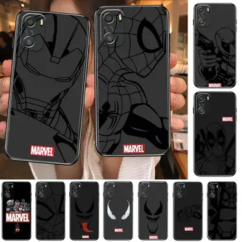 Marvel Iron Man, Spiderman Telefon Caz Pentru xiaomi mi 11 pro Lite Ultra 10 9 8 se AMESTECĂ 4 ORI 10T 5g husa Silicon Spate Frumoasă
