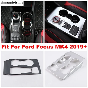 Masina Centrală Consola Schimbătorului de Viteze Panou Acoperire Decor Ornamental Pentru Ford Focus MK4 2019 - 2021 ABS / Accesorii din Oțel Inoxidabil Interior