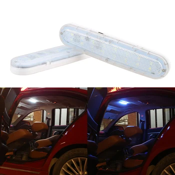 Masina Interior Lumina LED Strip Cupola Lampa de Citit Usa Portbagaj Iluminat Reîncărcabilă Camping Camion, RULOTA Caravana Accesorii Auto