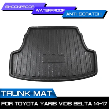 Masina Portbagajul din Spate Anti-noroi Acoperă Covor Podea Mat Pentru Toyota Yaris Vios Belta 2014 2015 2016 2017