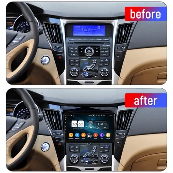 Masina Video Playere Multimedia Pentru Hyundai Sonata 2011-2013 Auto Navigatie GPS Radio Stereo Unitatii Android10 sistem inteligent
