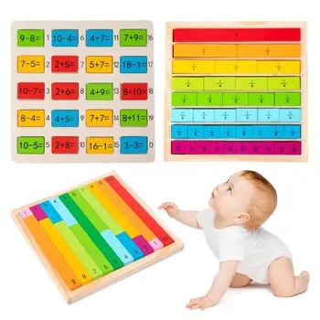 Materialele Didactice Montessori Din Lemn De Învățare Preșcolară Jucărie De Învățământ Matematica Jucarii Masă Matematica Tabla De Joc